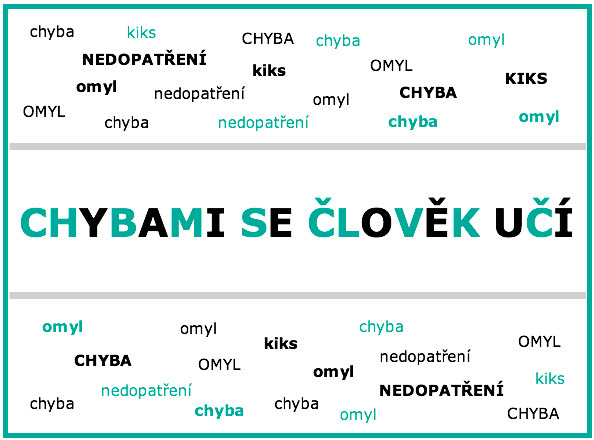 chybami se clovek uci